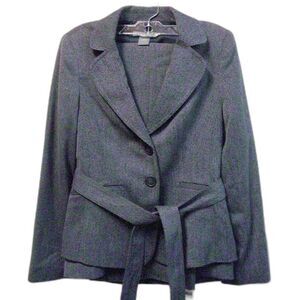 Ann Taylor 3 Piece Suit Set Jacket Skirt Pants Gray Lined Size 0 NWT MSRP $436